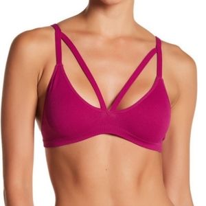 NWT Free People Keira Seamless Bralette Fuchsia XS/S